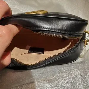 Natsu　GUCCI ブラックレザーベルト GGマーモント Natsu様専用 GUCCI ブラックレザーベルト GGマーモント
